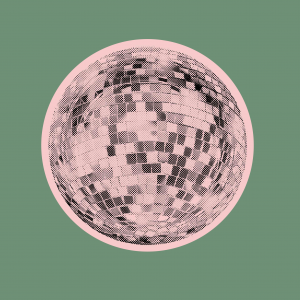 BOULE DISCO FOND VERT copie