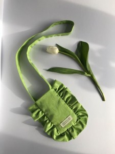 POCHETTE FROUFROU TÉLÉPHONE LA CADETTE FRIPERIE ATELIER PARIS 75012