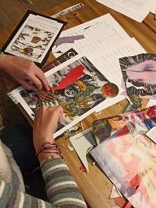 INITIATION AU COLLAGE LA CADETTE FRIPERIE ATELIER 75012 LA PETITE ROCKETTE