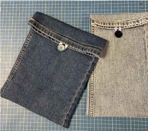 ACCESSOIRE EN JEAN 3 LA CADETTE FRIPERIE ATELIER COUTURE PARIS 75012 LA PETITE ROCKETTE