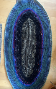 TAPIS EN CROCHET LA CADETTE FRIPERIE ATELIER PARIS 75012