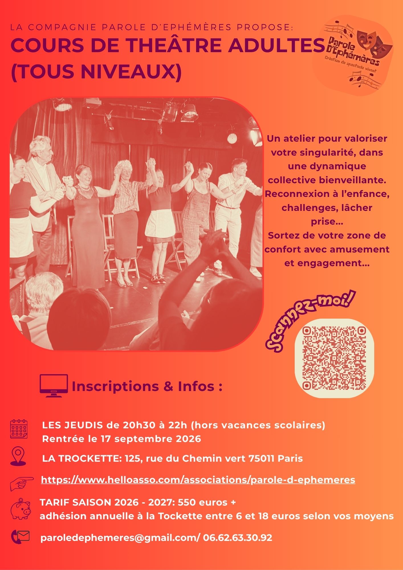 Cours de théâtre adultes - Cécile